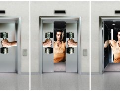 Eliane Indiani健身中心电梯广告